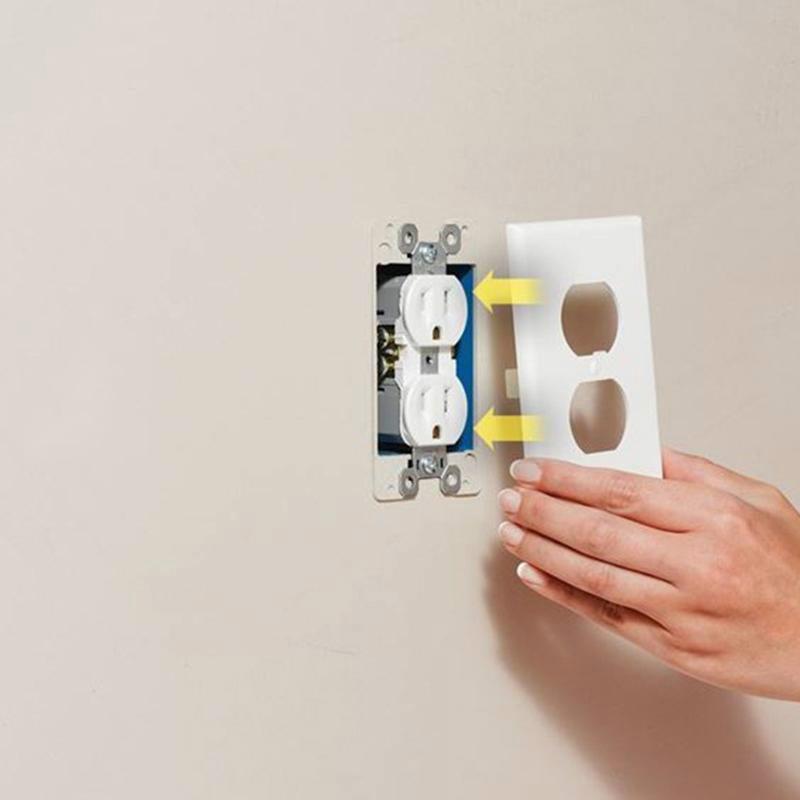 New LED Lighted Socket Plate For Safer Hallways & Bathrooms At Night