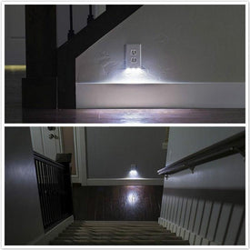New LED Lighted Socket Plate For Safer Hallways & Bathrooms At Night