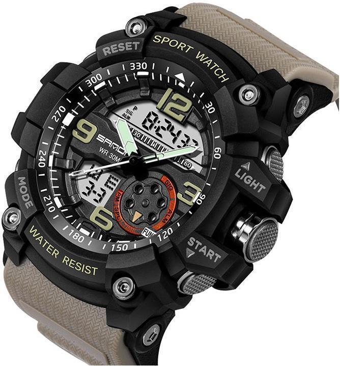 Military-Sports Watch With Advanced LED+Quartz Technology & Loaded With The Functions You Need