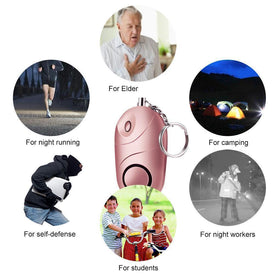 Super Loud 130 Decibel Personal Panic Alarm For Your Safety, Self Defense and Emergency [3 Pack Set]