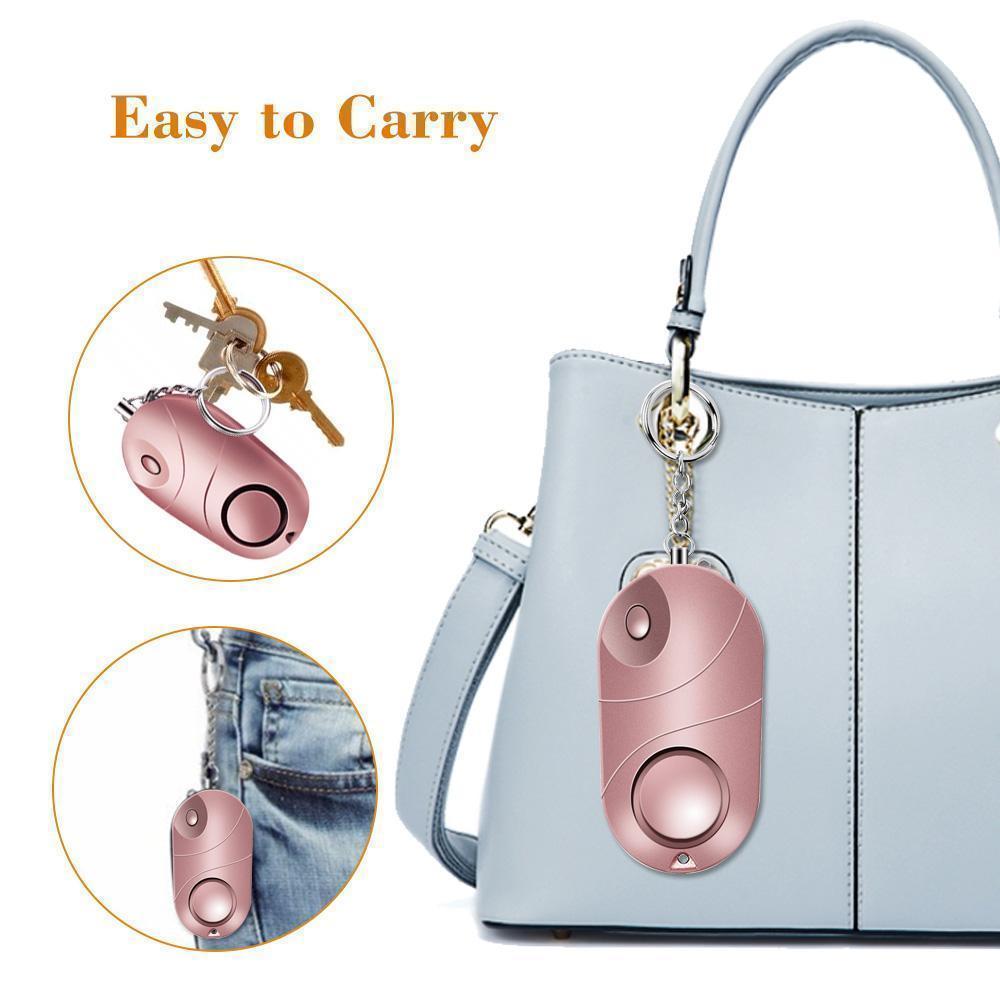 Super Loud 130 Decibel Personal Panic Alarm For Your Safety, Self Defense and Emergency [3 Pack Set]