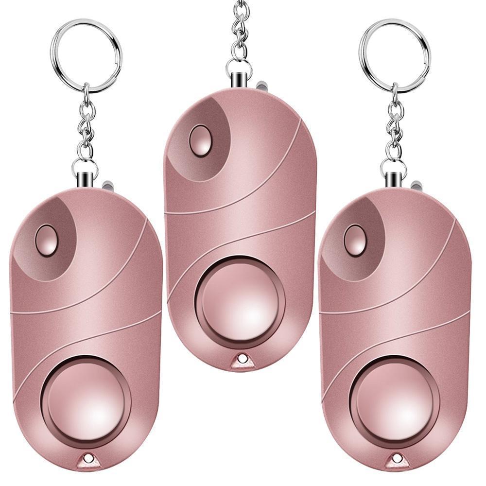 Super Loud 130 Decibel Personal Panic Alarm For Your Safety, Self Defense and Emergency [3 Pack Set]