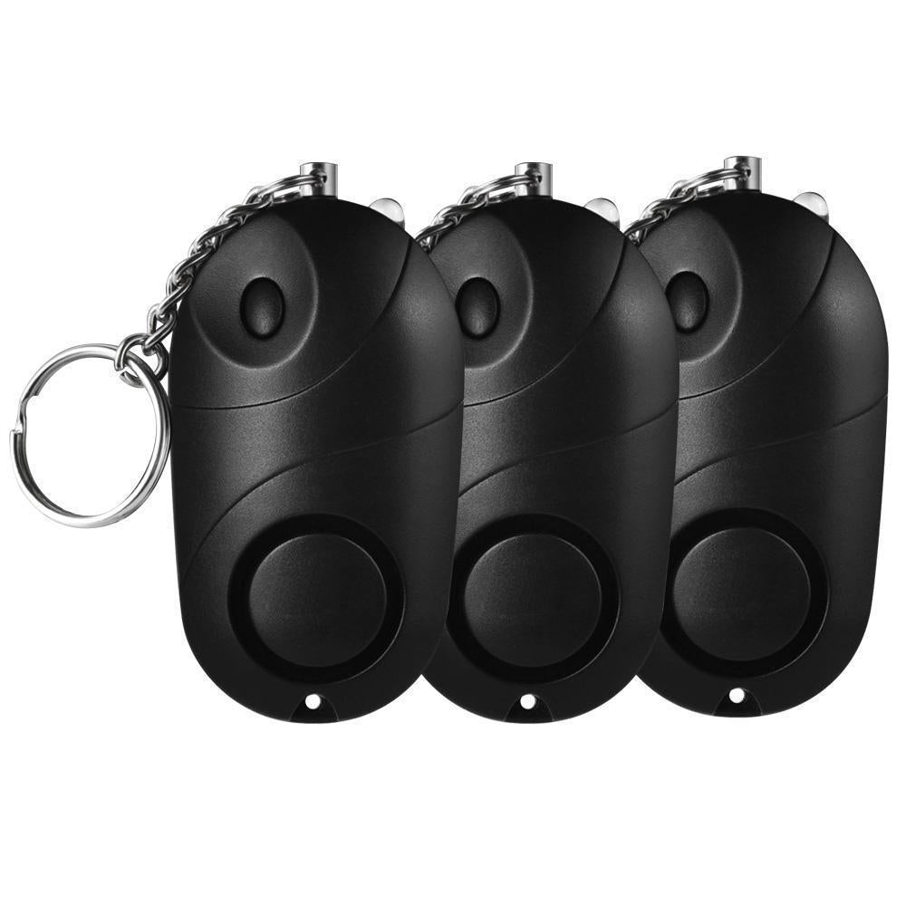 Super Loud 130 Decibel Personal Panic Alarm For Your Safety, Self Defense and Emergency [3 Pack Set]