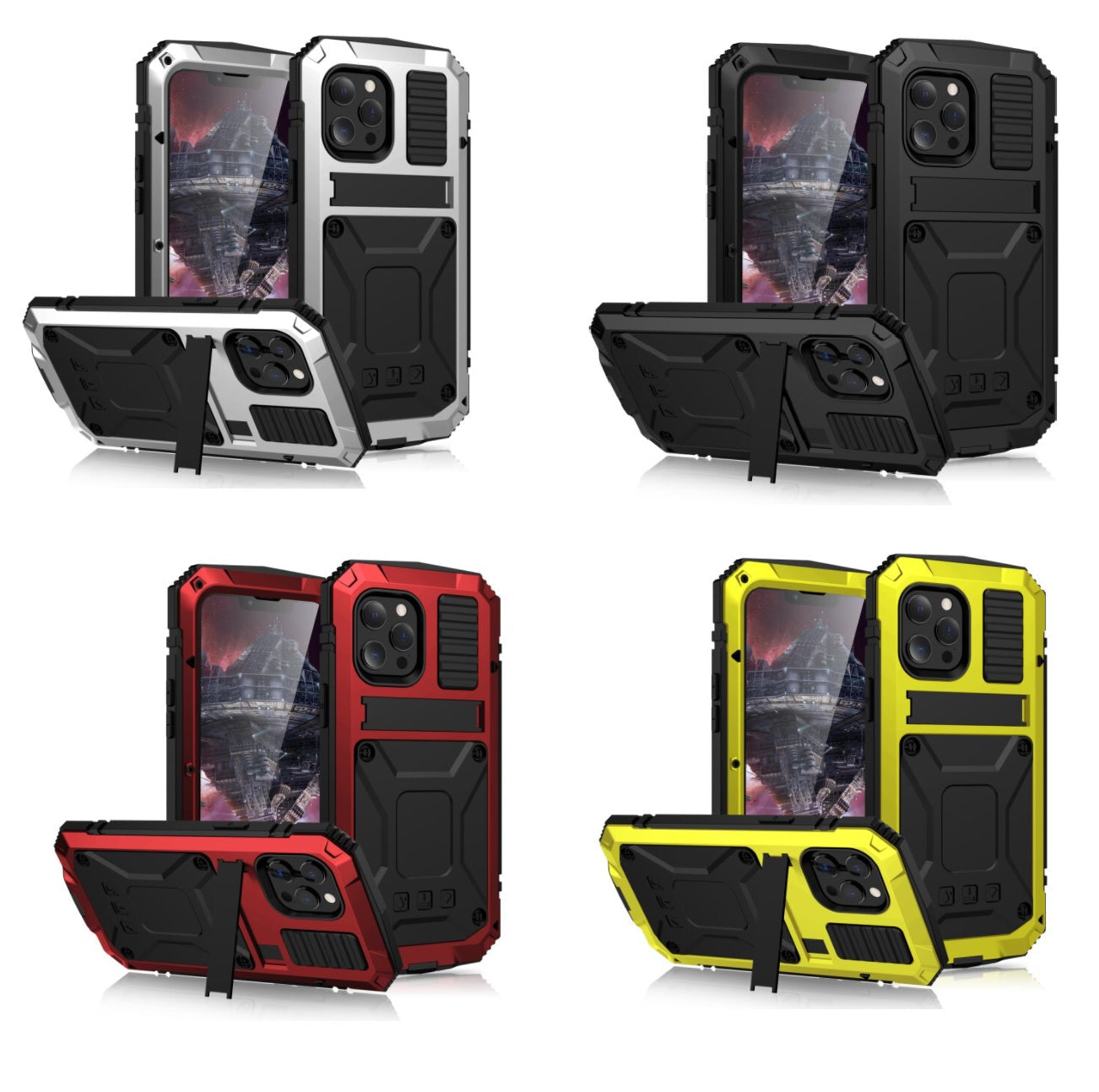 Built Tough To Give Your iPhone Full 360 Wrap Around Protection With Extreme Shock Protection!  Select From 4 Great Colors!