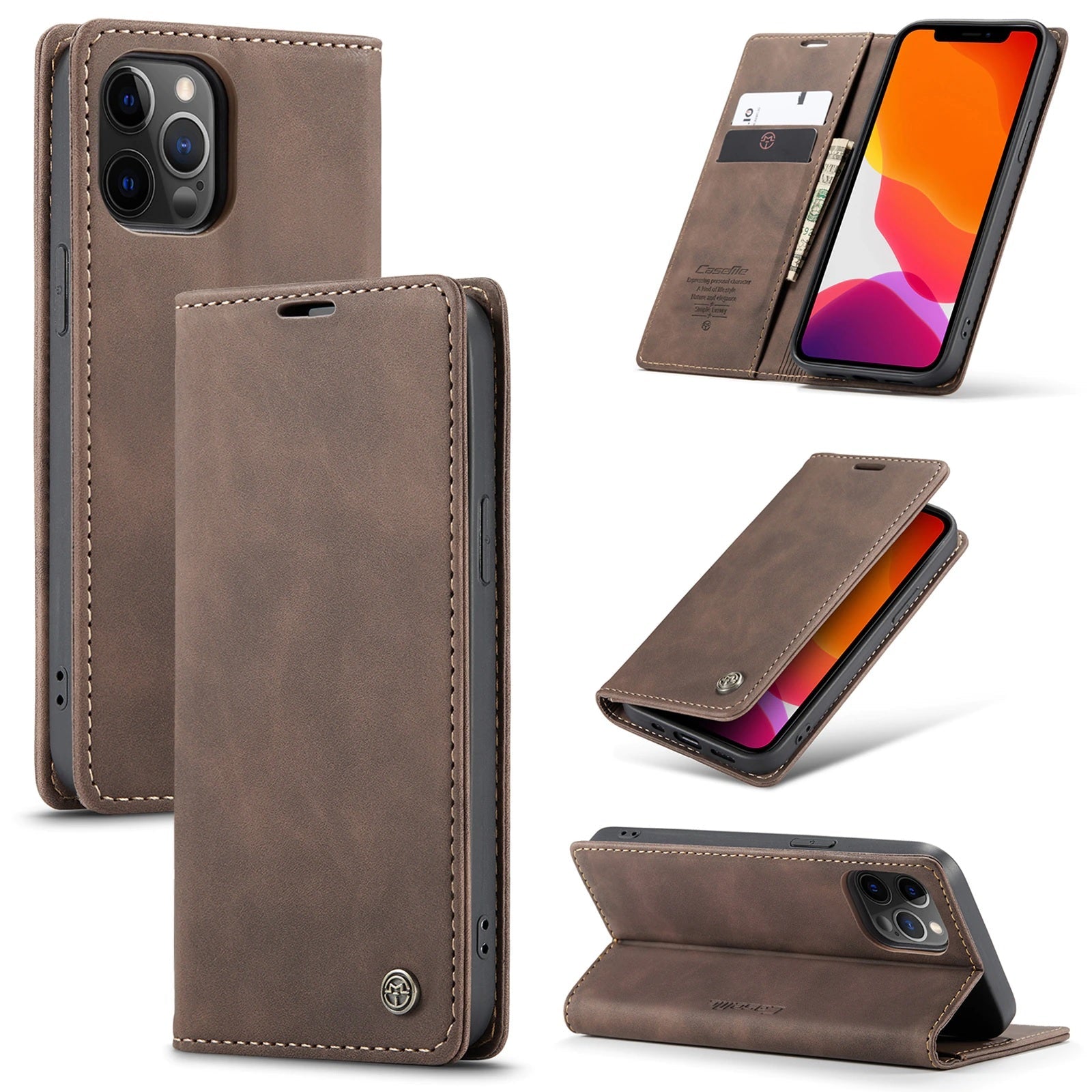 Designer Style iPhone 14 Case That Combines Great Looks With Functionality!  Full Wrap Around Shock Protection + From 5 Great Colors To Select From!