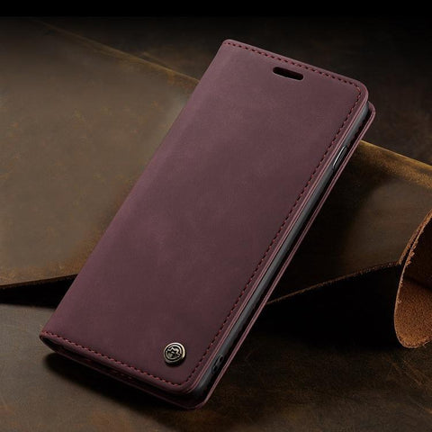 Image of Premium Leather Wallet Case Specially for Samsung Engineered To Protect Your Phone In Style + Functionality All-in-One!  Get Yours Now + Get FREE 🚚 Shipping Too!
