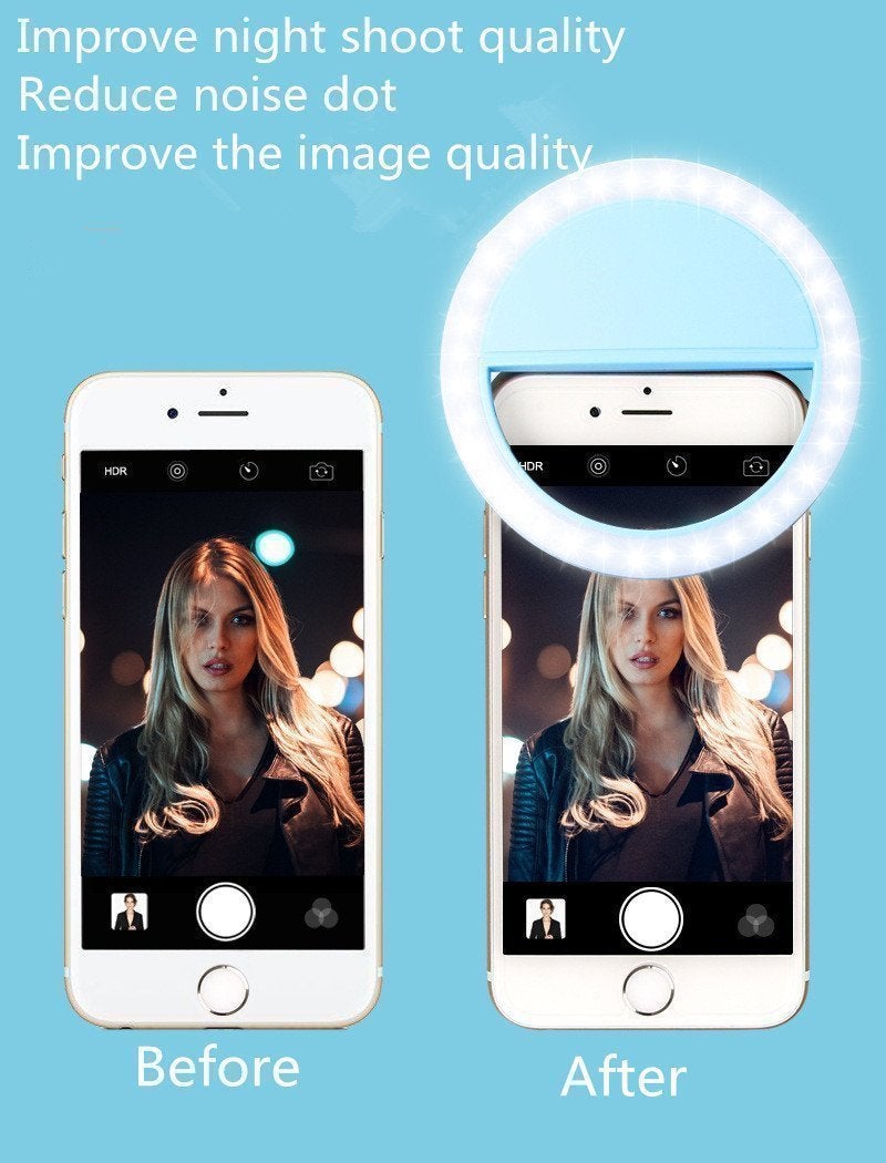 NEW ARRIVAL!!! Powerful and Portable Selfie Light Ring-Use With Your iPhone or Android Smartphone