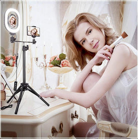 360 ProLight Multi-mode LED Selfie Light Ring + 360 Phone Mount + Bluetooth Remote + Deluxe Tripod  For The Perfect Video & Selfie Every Time! You Get FREE 🚛 Shipping Too!