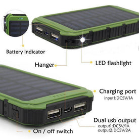 Amazing DUAL Solar Powerbank For Charging All Of Your Devices Fast + You Get FREE SHIPPING When You Add This To Your Order Right Now! Select the color you want below: