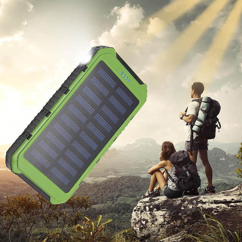 DUAL Solar Powerbank For Charging All Of Your Devices Fast + You Get FREE SHIPPING When You Add This Today!