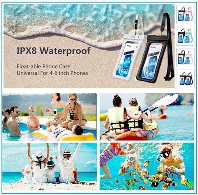 Special 2-PACK Universal WATERPROOF PHONE POUCH Keeps Your Phone Dry & Safe Even In Extreme Conditions! You Get FREE 🚚 Shipping Too!