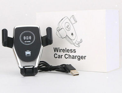 Wireless Car Charger For iPhone XS, Max X, 8, and SAMSUNG. Qi Charger Delivers Supers Fast Wireless Charging.